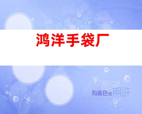 鸿洋手袋厂